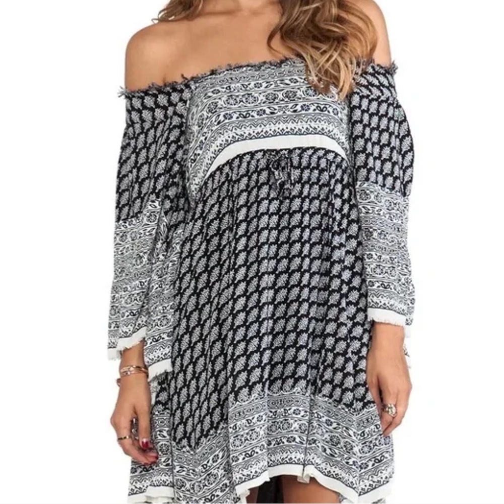 Free People Heart Of Gold Dress Boho Print